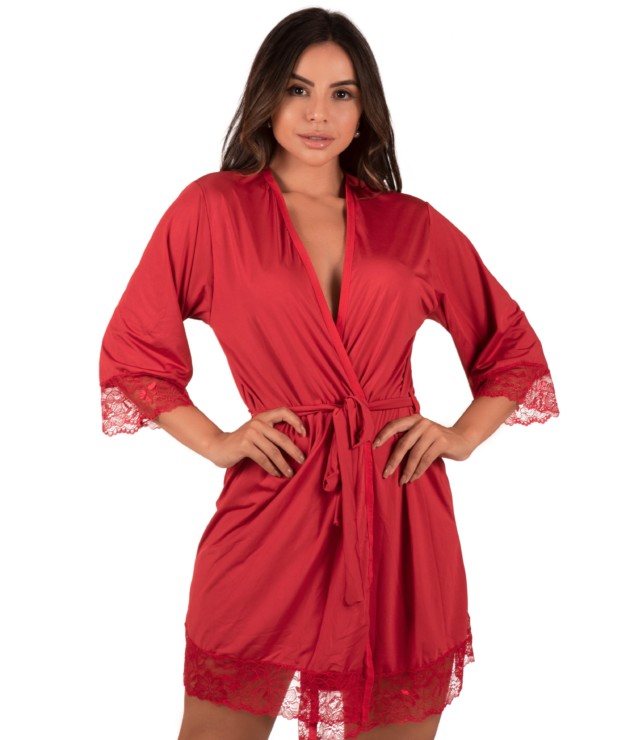 Robe feminino em microfibra – Gabrielle