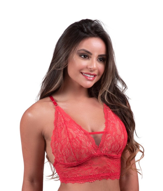 Soutien sem bojo em tule e renda – Dayane