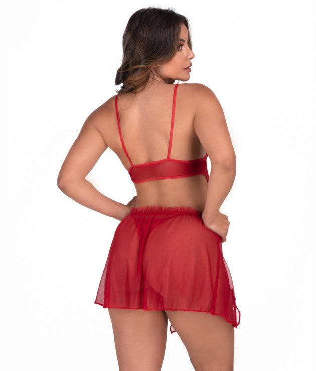 Camisola em tule com calcinha – Noemi