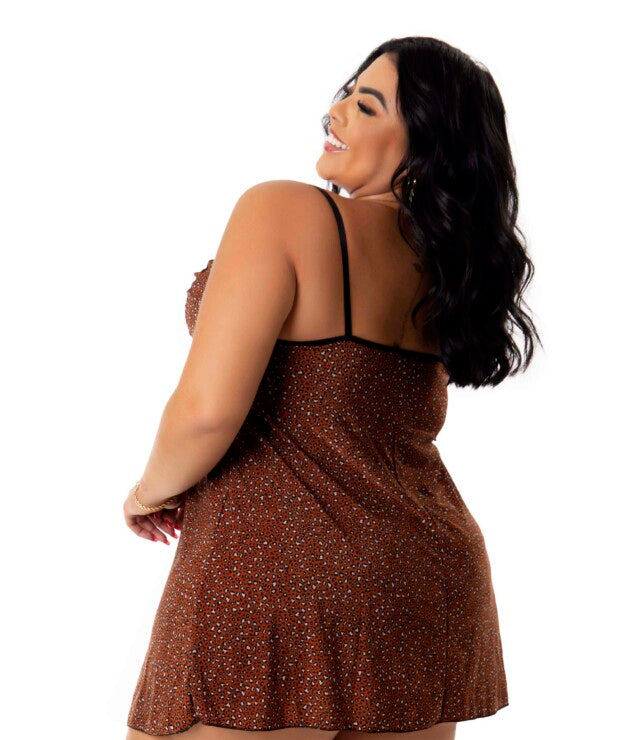 Camisola Plus Size em Liganete – Erica