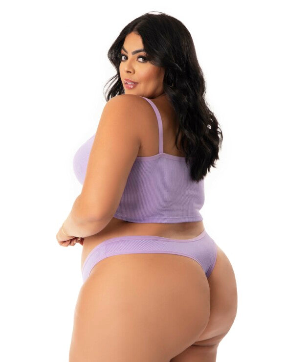 Conjunto Canelado Plus Size – Márcia