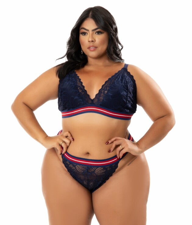 Conjunto de renda Plus Size – Juleila