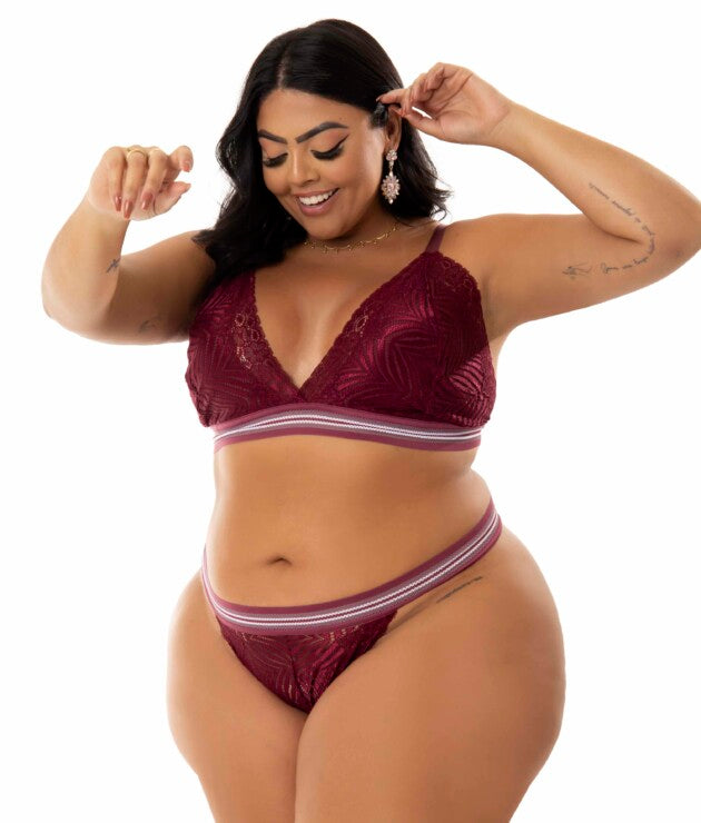 Conjunto de renda Plus Size – Juleila