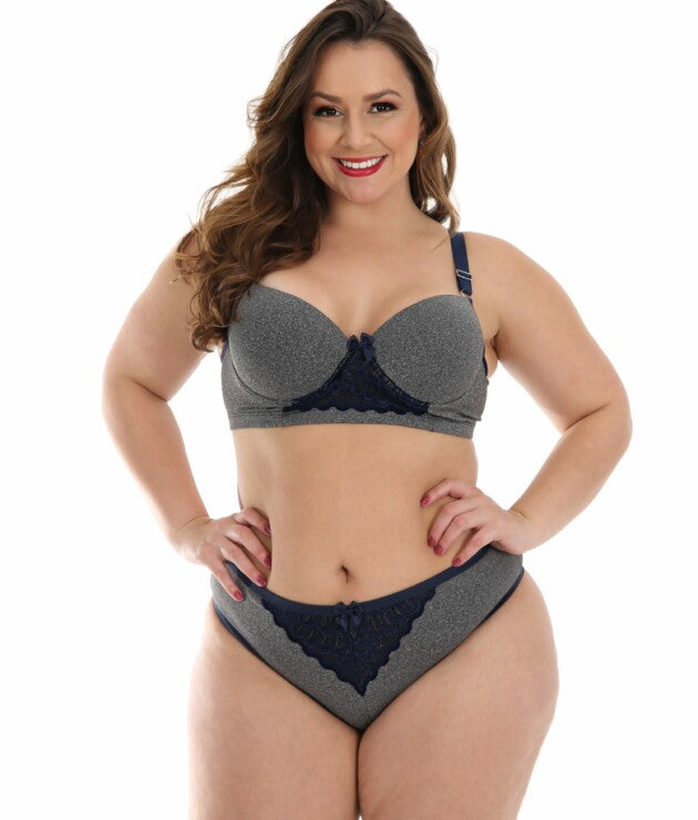 Conjunto Plus Size em supplex mesclado – Amara