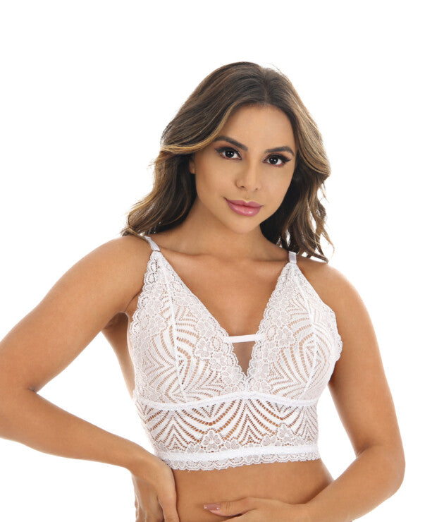 Soutien sem bojo em tule e renda – Dayane