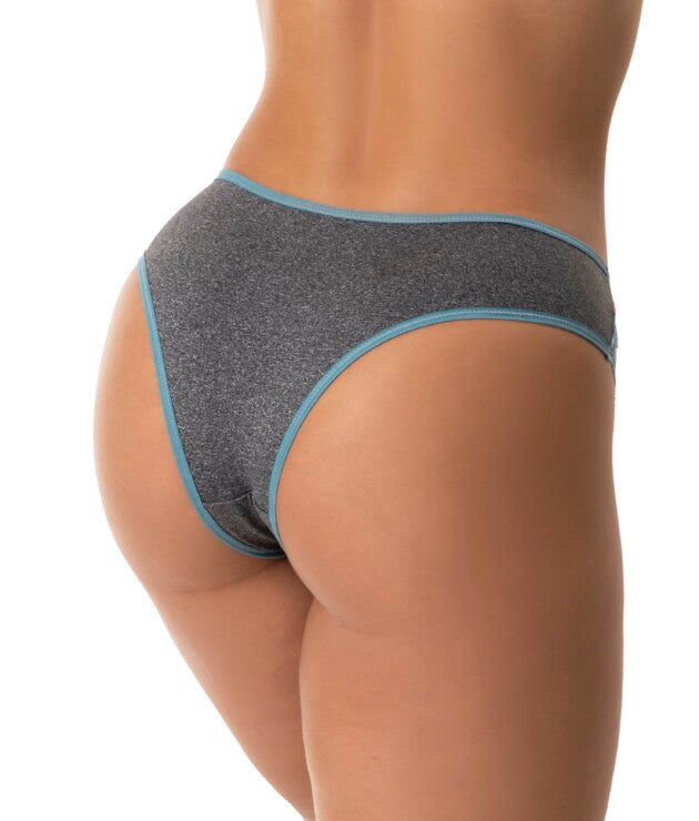 Tanga Mescla com Renda e Elástico Desenhado – Yara